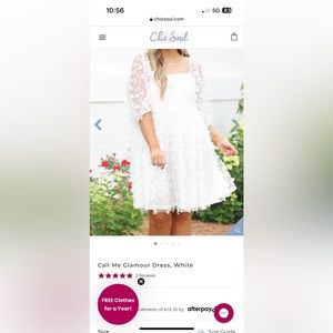 Chic Soul plus size bridal or baby shower dress